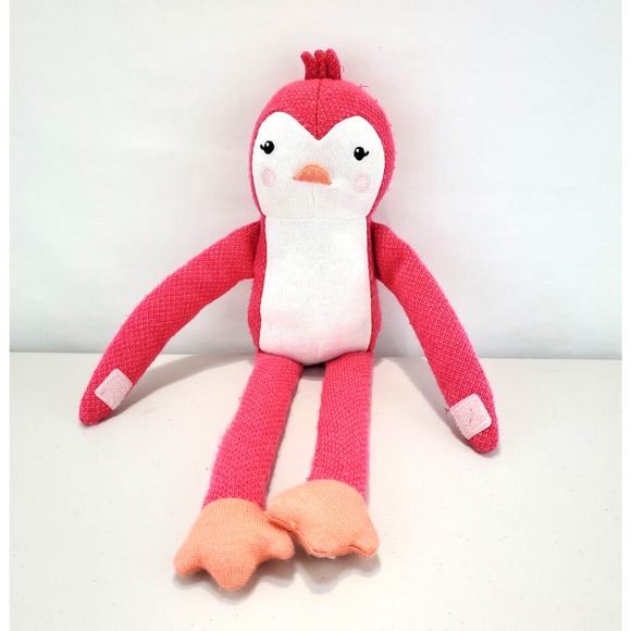 Pillowfort Plush Stuffed Animal Lovey Penguin Pink 2016 Target Cute Soft Kid Toy - Picture 1 of 16